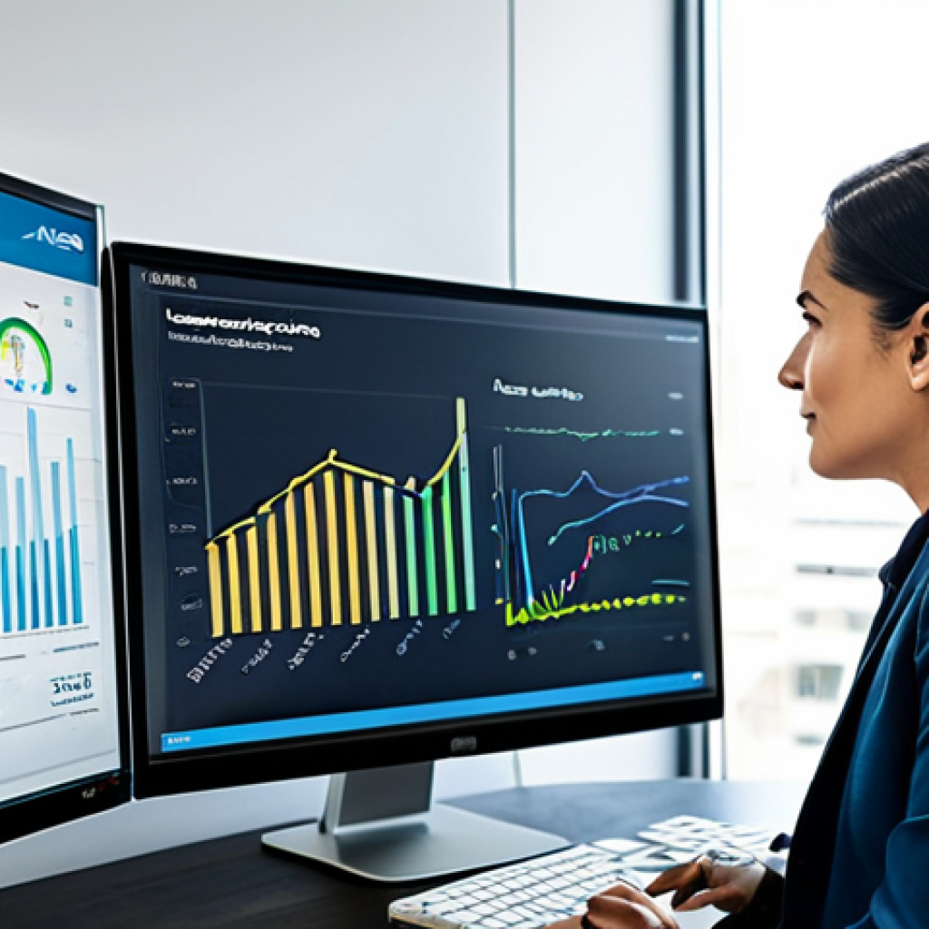 **

A professional marketing manager in a modern office setting, reviewing analytics dashboards on a large monitor, fully clothed in business casual attire, appropriate content, safe for work, perfect anatomy, natural proportions, well-lit, high-resolution photography. The scene conveys strategic thinking and data-driven decision-making, professional, modest, family-friendly.

**