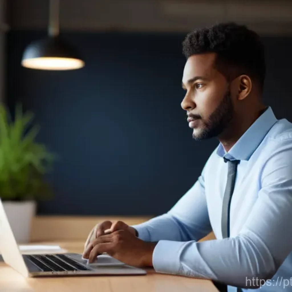 마케팅관리사 취득 후 사업 제안서 작성법 - **Prompt:** A diverse professional person, dressed in smart casual business attire, sitting attentiv...
