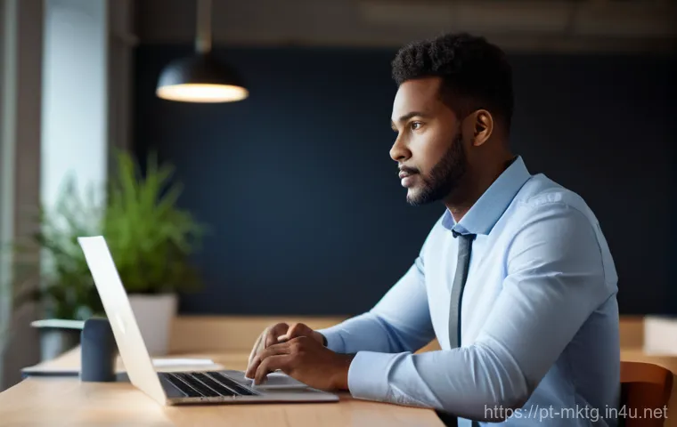 마케팅관리사 취득 후 사업 제안서 작성법 - **Prompt:** A diverse professional person, dressed in smart casual business attire, sitting attentiv...